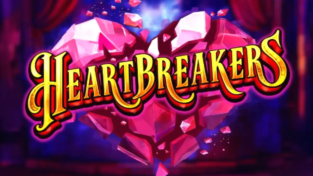 Tampilan visual slot Heartbreakers dengan tema kabaret dan koboi